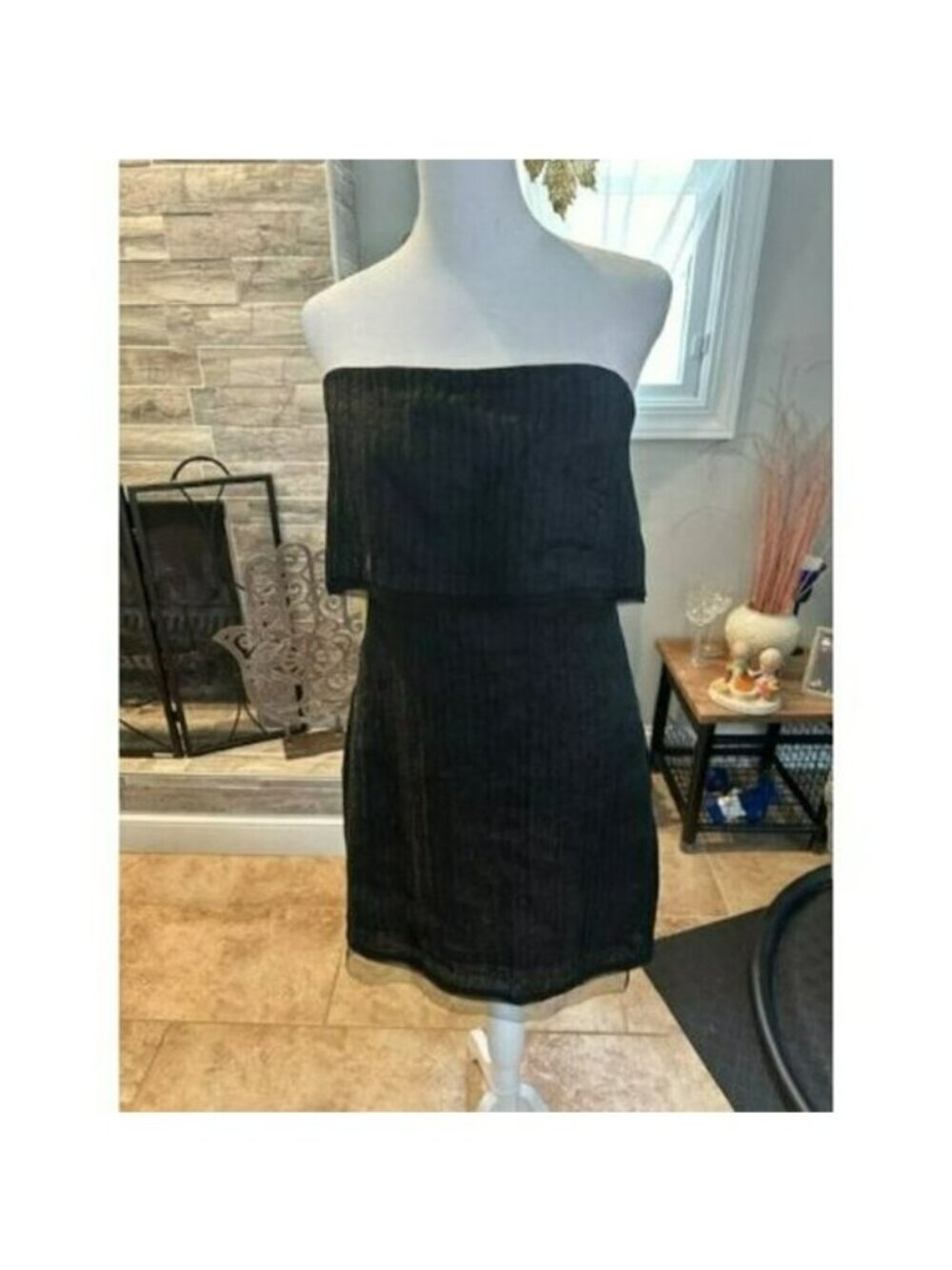 BCBG Max Azria Runway Sigrid Strapless Tiered Mini Dress Lined, SZ 10